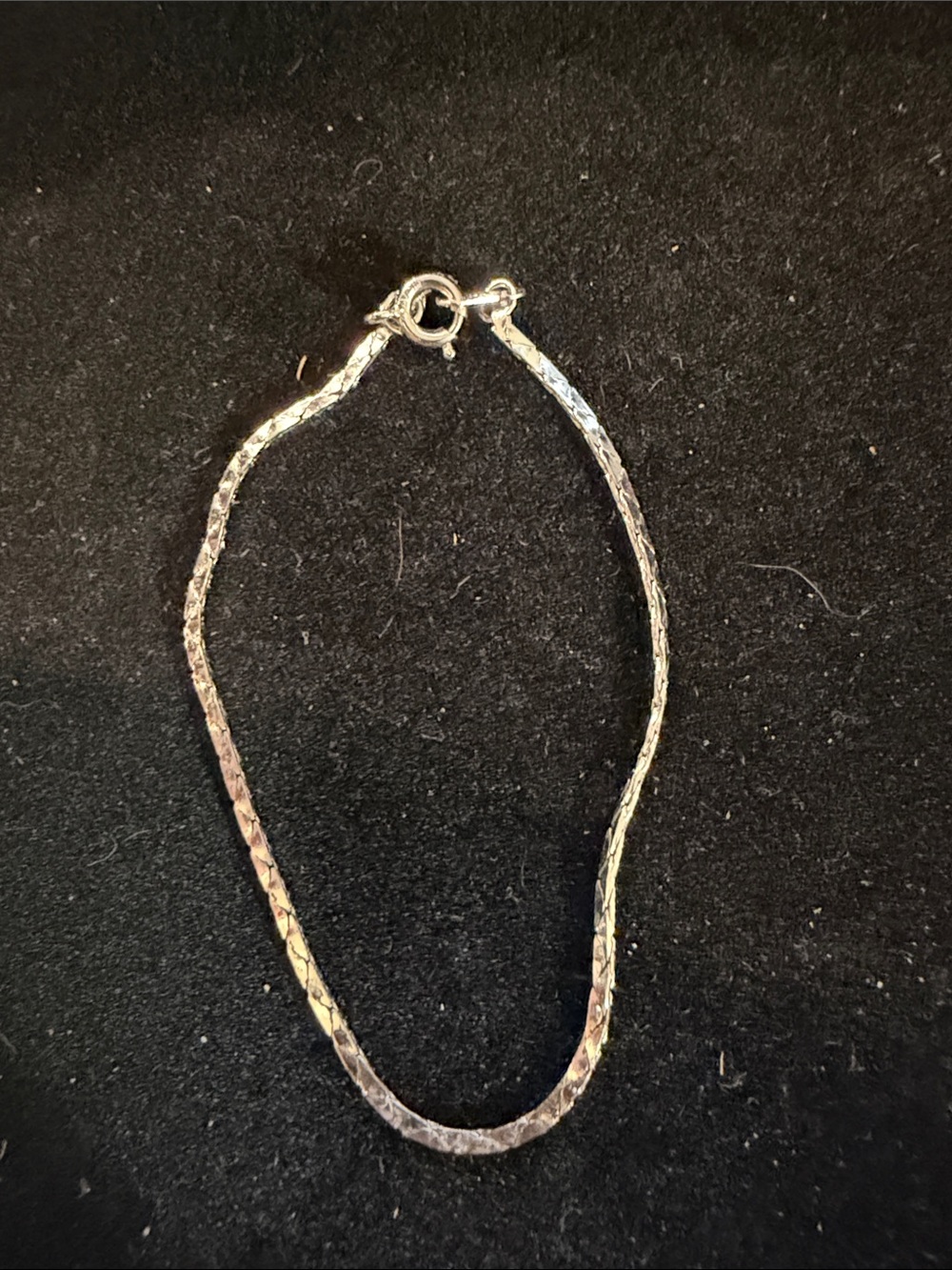 Avon Silver-Tone Twisted Snake Chain Bracelet
